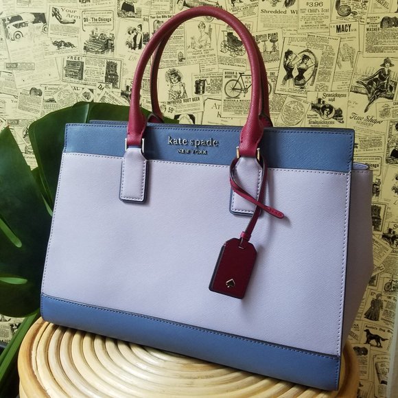 Kate Spade Cameron Large Satchel Frozen Lilac - Picture 10 of 11